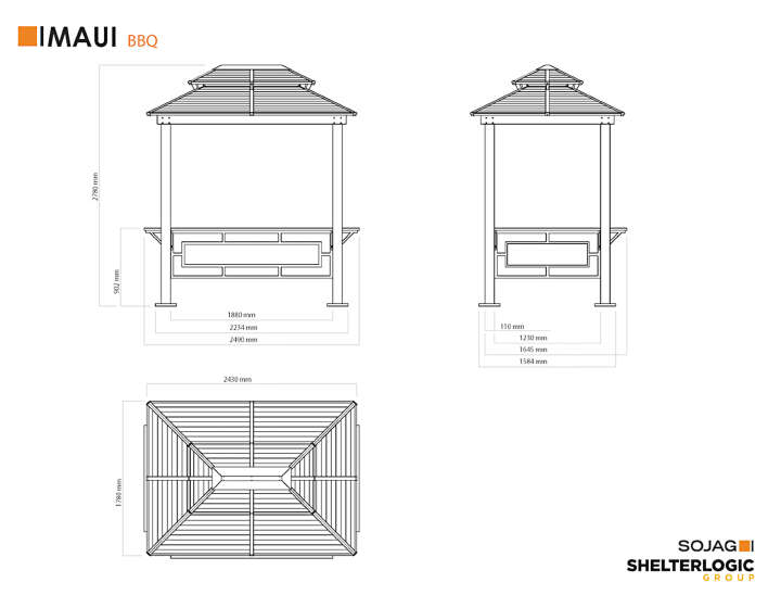 SOJAG Pavillon Maui BBQ
